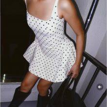 2025 Summer New High-waisted Slim Temperament Bubble Hot Girl Suspender Polka Dot Print Dress Short Skirt thumbnail-3