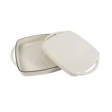 Non-Stick Double Enameled Cast Iron Rectangular Roaster thumbnail-2