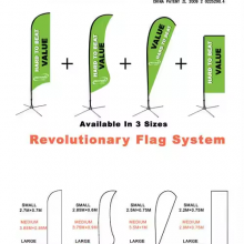 Carbon Composite Fiber Outdoor Wind Banner 4 in 1 Flag Pole Medium Size,Flags and Bases Can Be Customized thumbnail-4
