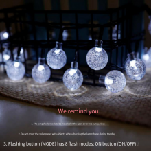 Led Tree Lights Outdoor Star String Lights Waterproof Bubble Ball Flashing Lights for Courtyard Hanging Lights thumbnail-4