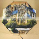 3 Folding Printed Umbrella With Automatic Open and Close