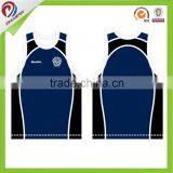 Promotional Custom Sublimation Running Singlet, Custom T-back Singlet thumbnail-4