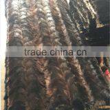 New Black Fox Fur Plate Blanket Top Quality Fox Skin thumbnail-1