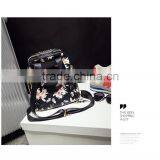 Women Butterfly Printed Backpack Fashion Rivet School Bags thumbnail-3