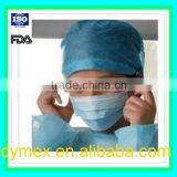 Disposable SMS Nonwoven Caps Colorful Surgical Doctor Cap In Blue thumbnail-2