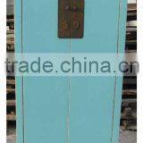 Chinese Antique Blue Closes Cabinet thumbnail-1
