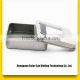 Bespoke Square Tin Box With Clear Top View Window2