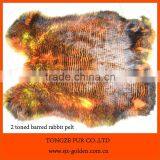 Fashion Dyed Color Real Rabbit Fur Skin thumbnail-6