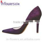 Purple Satin Materal Eneglat Women High Heel Shoes thumbnail-6