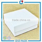 Square shape white gift packaging box cosmetic box package for sale