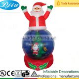 CHRISTMAS Santa Claus AIRBLOWN INFLATABLE SNOWGLOBE for Outdoor Decor
