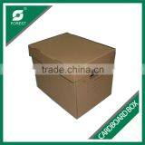 ACCEPT CUSTOM ORDER BROWN CORRUGATED CARDBOARD STORGE PACKING BOX WITH INSTRUCTIONS PRINTING thumbnail-6