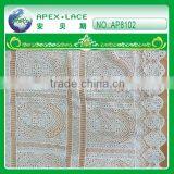 Hot Sales Milk Silk Chemical Embroidery Lace AP8102 thumbnail-1