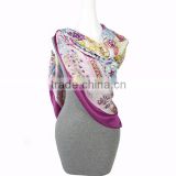 Fashion Printing chiffon neck scarf fabric Square Scarf