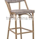 high quality outdoor furniture bamboo look tall bar stool