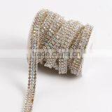 Garment Accessories Decoration Diamond Chain With Hot Fix Adhesive Rhinestone Ribbon thumbnail-1