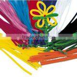 Assorted color Chenille pipe cleaner for Kids toy