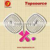 Mini Cheap Wooden Cartoon Shaped School Tennis Game Beach Racket Set With Ball for Promotion