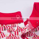 Red Blue Color Circus Tent Pattern Baby Girl Dress thumbnail-5