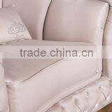 2016 Itlian Classic Beige Shiny Velvet Fabric Sofa Set AL044 thumbnail-6