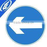 Reflective Direction Arrow Left Traffic Sign Face