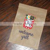 New Arrival Custom Made Decorative Burlap Outdoor Garden Flags Monogrammed thumbnail-1