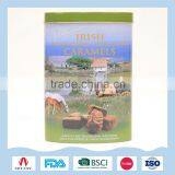 Oval Metal Tin Box for Delicious Caramels Packaging thumbnail-1