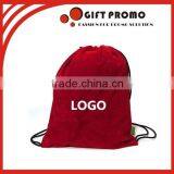 2015 Promotional Folding Nylon Drawstring Backpack thumbnail-1