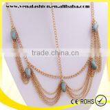 Bohemia Turquoise Chain Hair Accessories Bridal Jewelry Quality Choice thumbnail-2
