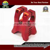 Bike Stem Cnc Aluminum Parts With Glossy Red Anodized, Nice Custom Cnc Parts With Cnc Service thumbnail-4