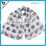 American Flag Printed Heart Design Head Scarf Custom thumbnail-1