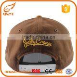 High Quality Hot Sale Custom Flat Peaked Leather Bump Custom Baseball Cap thumbnail-3