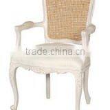 Chateau Widya Arm Chair Rattan White Distressed thumbnail-1