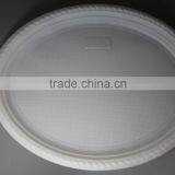 Lager High quality11*13inch oval shape PS plastic dinner plate