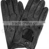 Black Ladies Leather Fashion Dressing Gloves