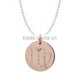 925 Silver/Brass Pandents Rose Gold/Yellow/Silver Plated With Genuine Crystal Customize Design 'Horoscope' for 'Virgo'