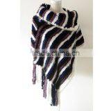 Real Mink Fur Woman Fashion Shawl/Poncho KZ14081 thumbnail-1