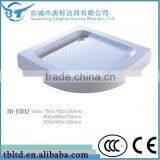 Factory Made Directly TB-T002 Corner Cheap Deep Fiberglass Acrylic Italian Designed Shower Tray thumbnail-1