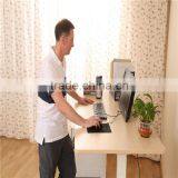 2015 Newest European Design Two Legs Electric Height Adjustable Computer Desk thumbnail-3