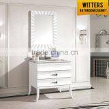 High End Floor Standing Snow White Bathroom Vanity Tops