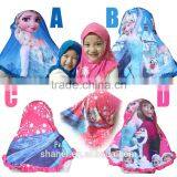 New Design Children Frozem Elsa and Anna Hijab ,children Scarf Hijab Muslim Scarf