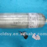 Fully wrapped carbon glass aluminum lined cylinder