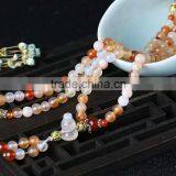 Beautiful natural three-color agate bracelet for ornament