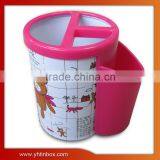Round Tin Pen Container
