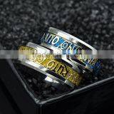 Hot Selling Stainless Steel Silver Latest Wedding Ring Designs Shiny Unisex Jewelry thumbnail-5