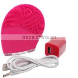 professional Sonic Facial Cleansing Brush Silicon Vibrating Waterproof Facial Cleansing System
