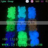 Red Yellow Green Blue Colorful Glow in the Dark Garden Pebble Paving Gravel Crushed Stones thumbnail-1