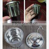 Food Grade Stainless Steel Baske Perfect Strainer for Loose Leaf Tea