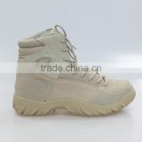 Beige Genuine Leather Breathable Tactical Boots