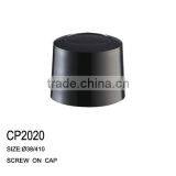 Black and White Large Diameter Plastic Caps Screw on Cap thumbnail-4